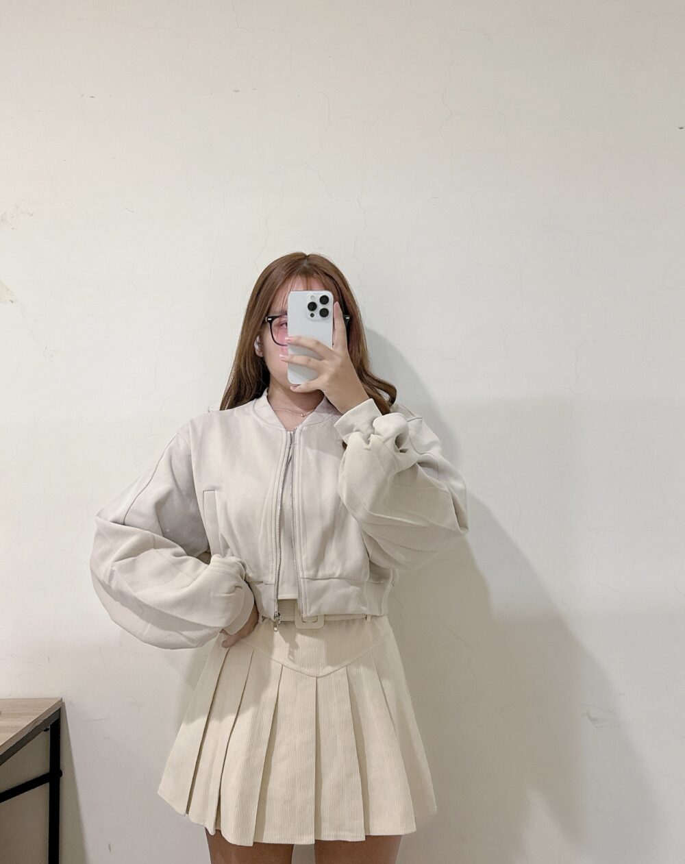 #9958 太空棉短板澎袖外套