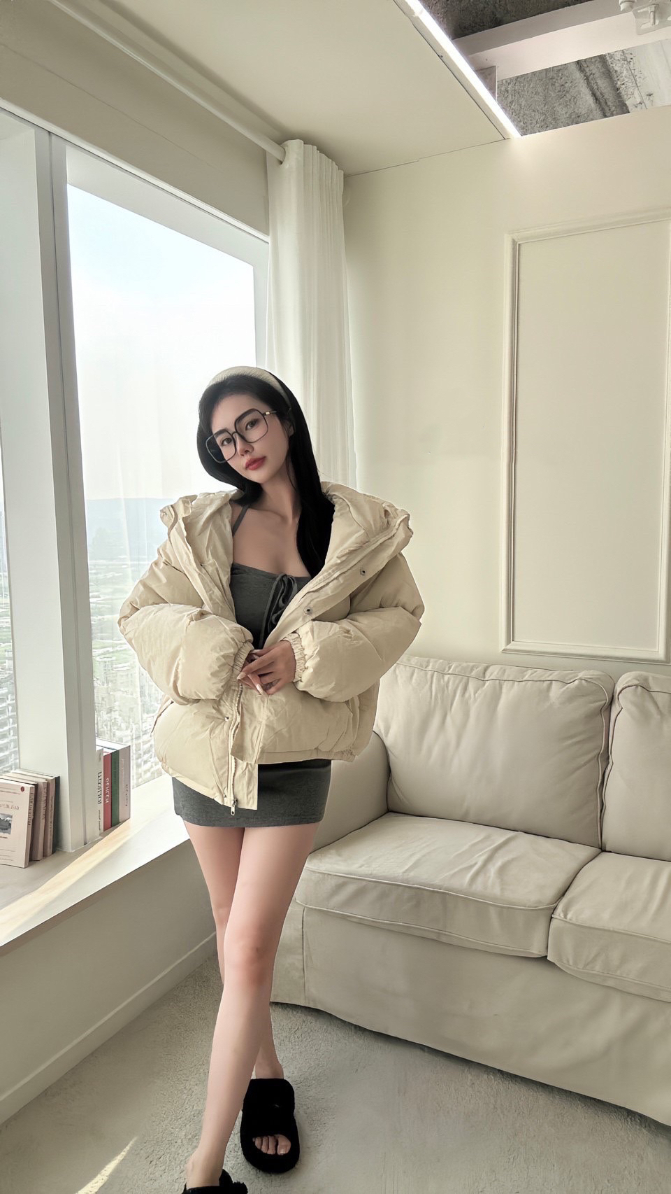 #3935 回購率最高！蓬松日常澎澎面包羽绒棉服