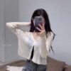 #069 V領薄款防曬透氣針織開衫