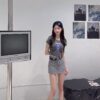 #1531高級復古造型牛仔褲裙