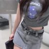 #1531高級復古造型牛仔褲裙