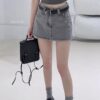 #1531高級復古造型牛仔褲裙