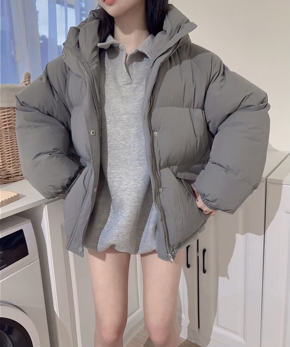 #3935 回購率最高！蓬松日常澎澎面包羽绒棉服！