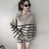 #1865 翻領慵懶休閒套裝