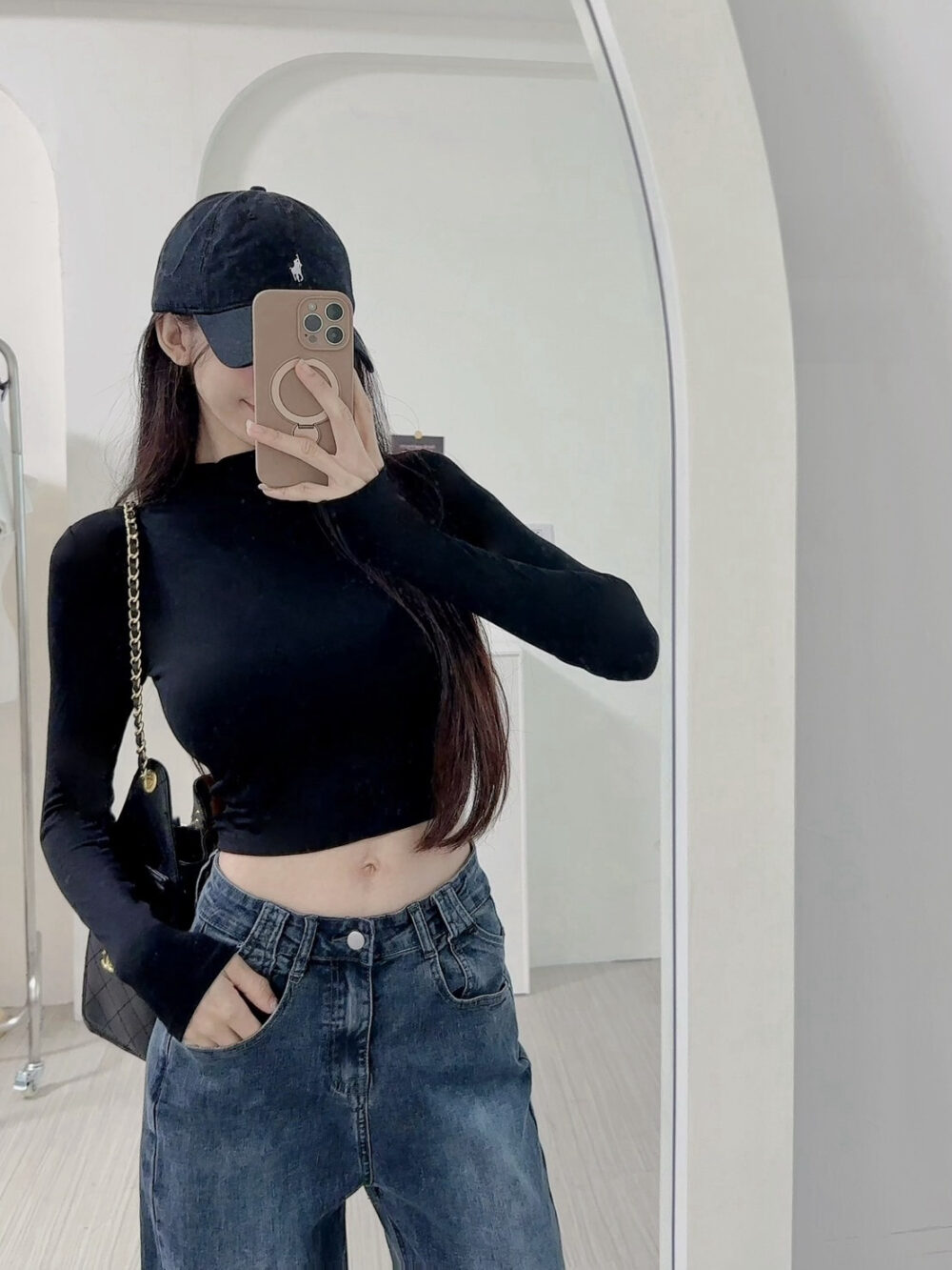 #11445 超舒適棉小立領內杯貼身打底衣