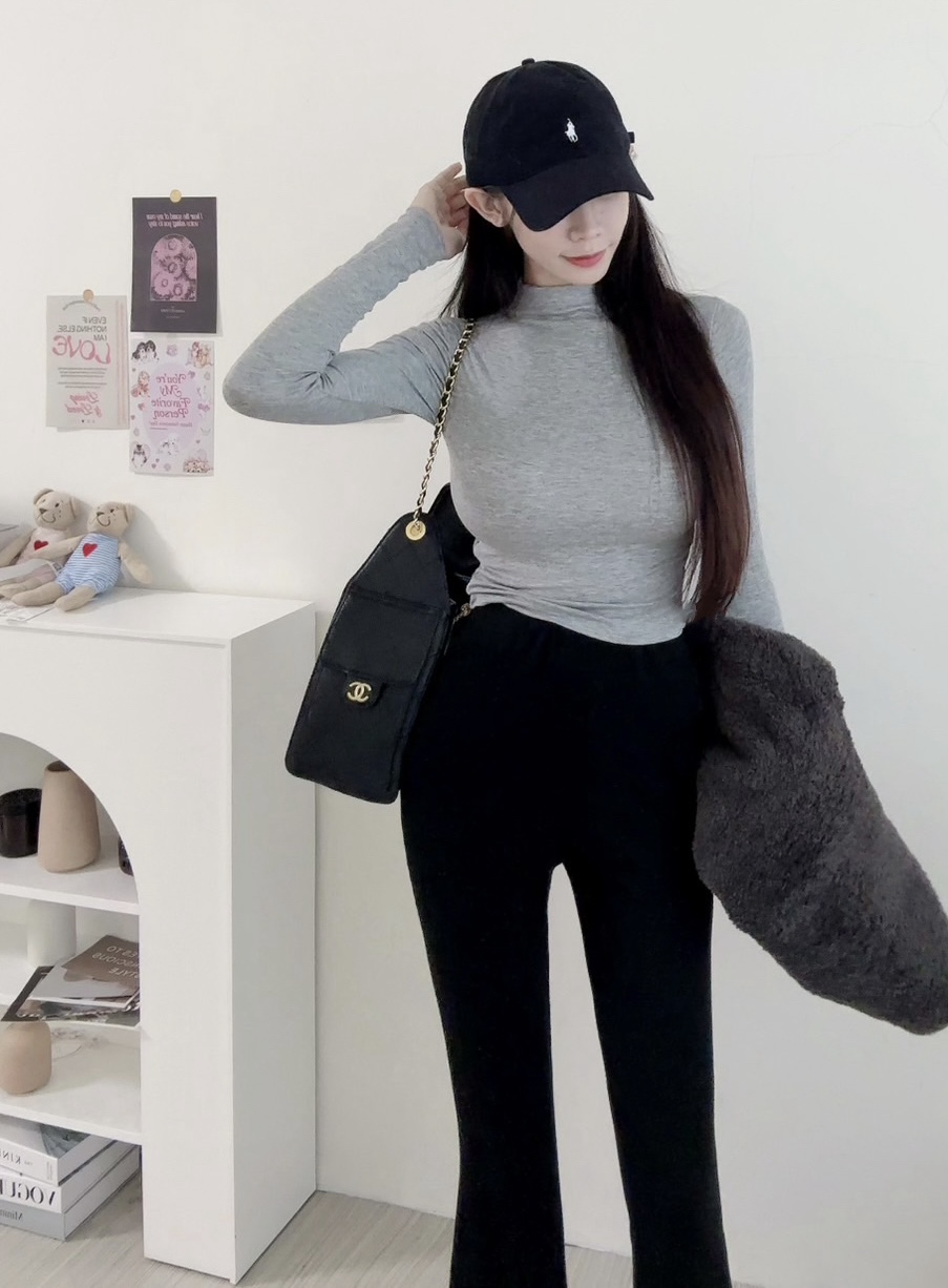 #11445 超舒適棉小立領內杯貼身打底衣