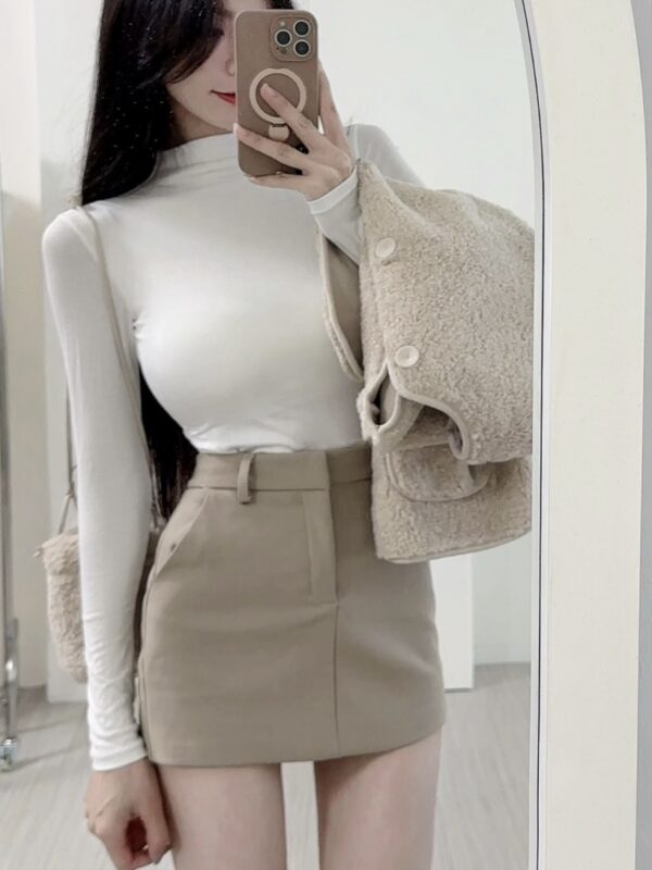 #11445 超舒適棉小立領內杯貼身打底衣