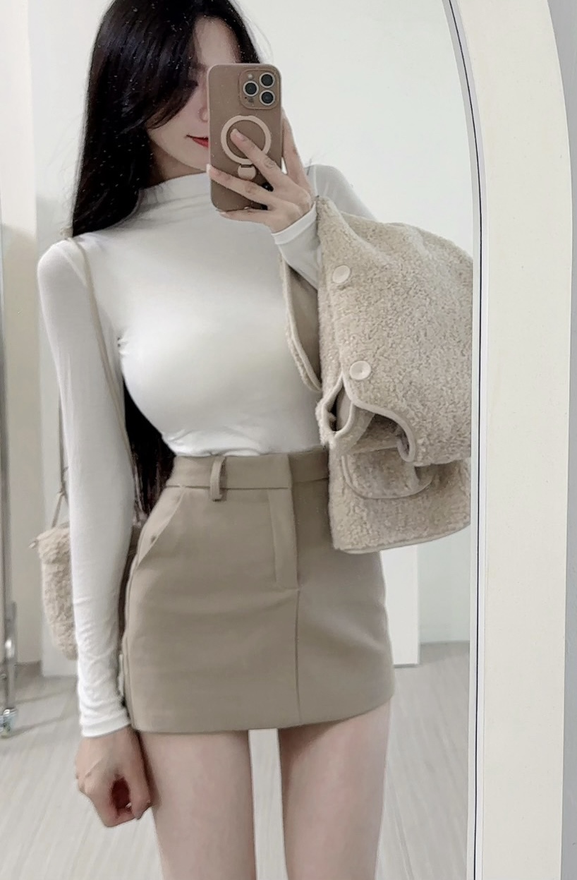 #11445 超舒適棉小立領內杯貼身打底衣