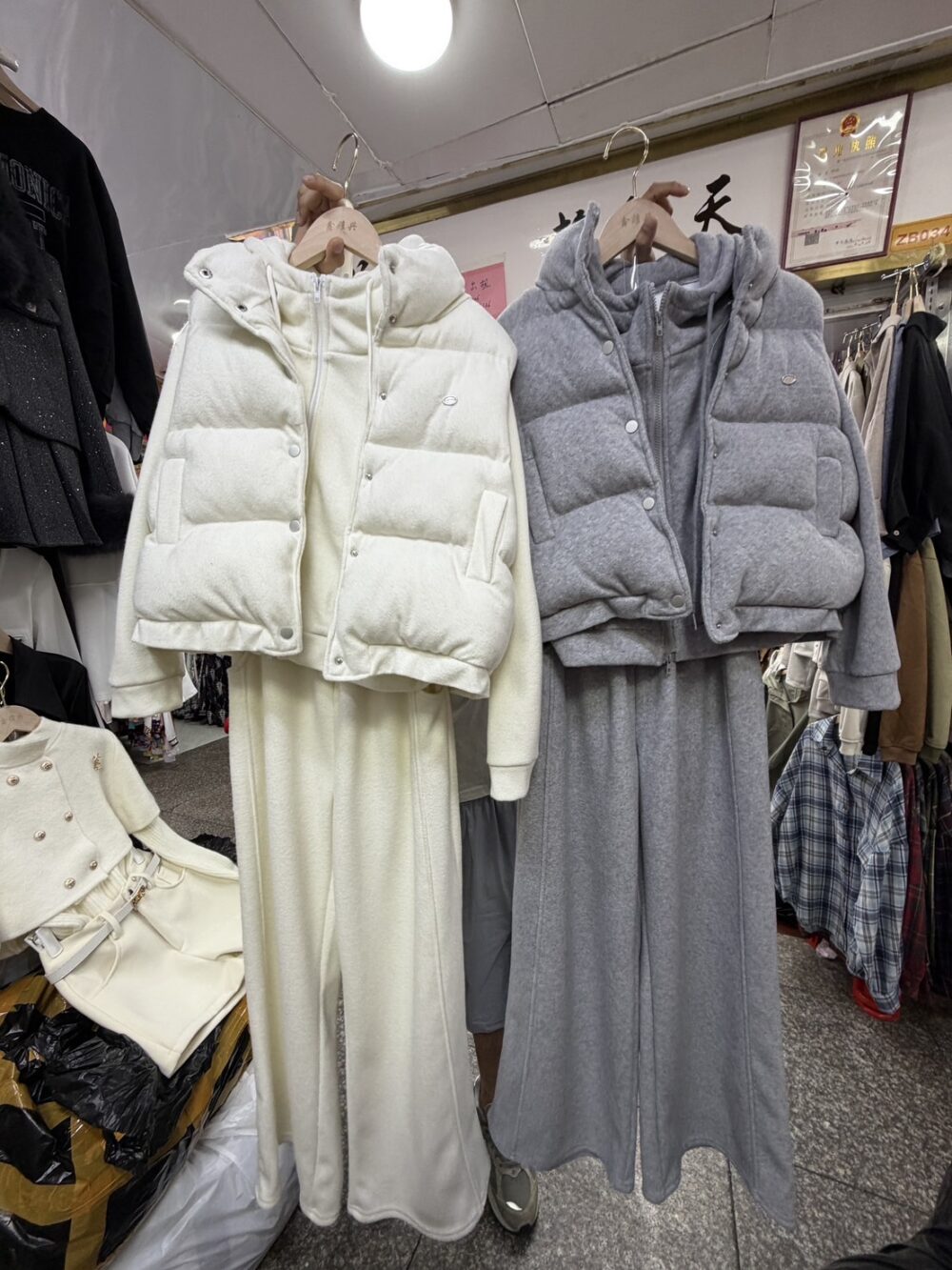 #8055 冬季暖爐🔥 寶寶絨帶帽小外套+背心+長褲