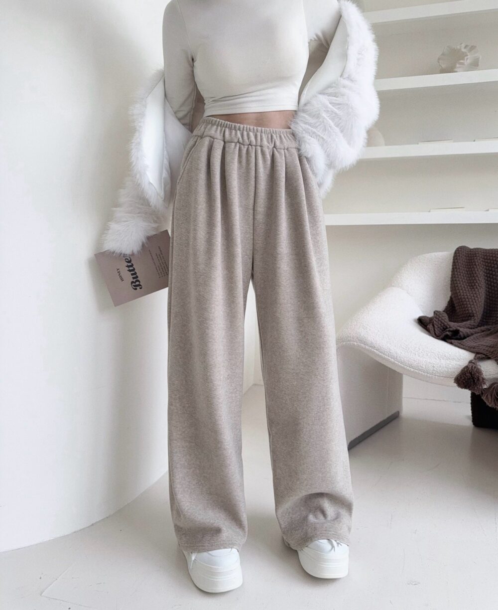 #8546羊絨奶糯🐑軟綿綿百搭刷絨長褲