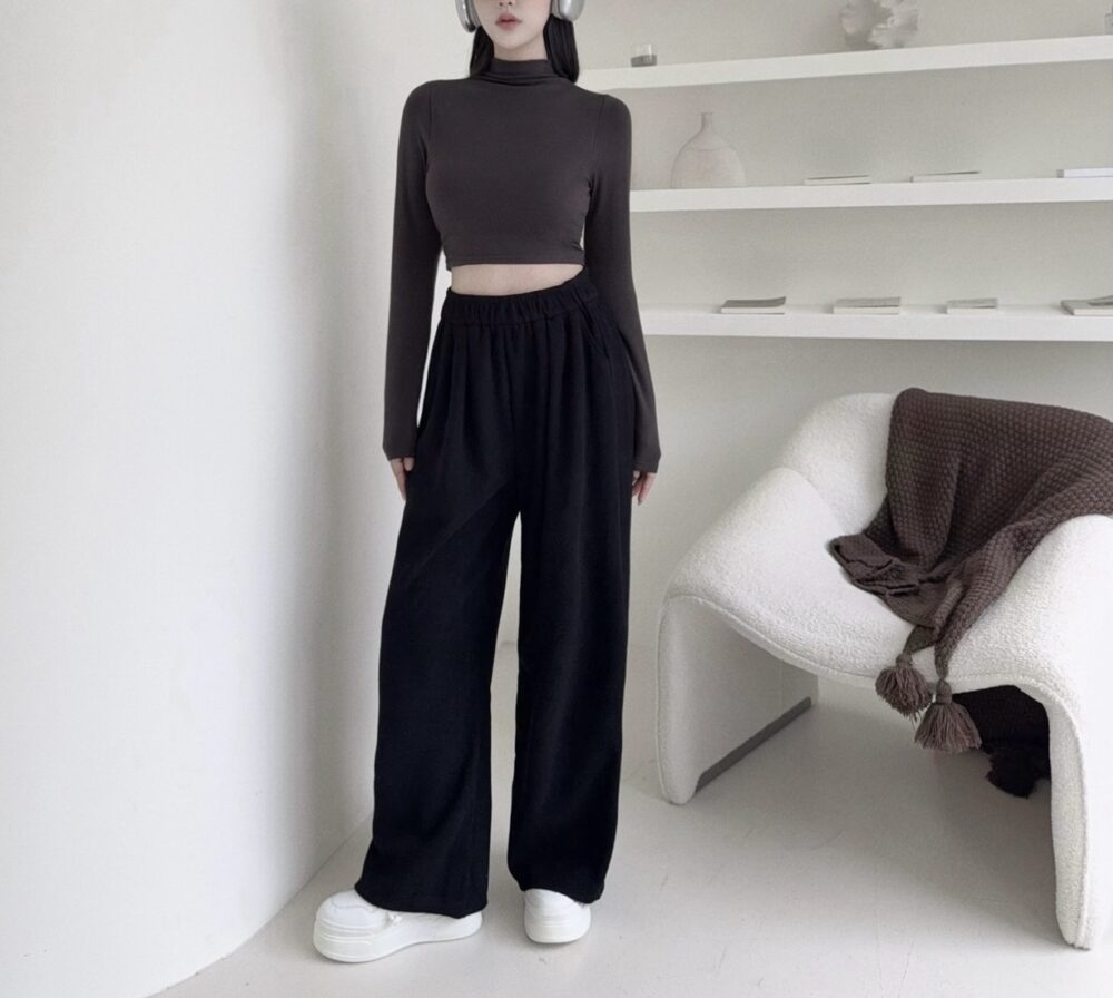 #8546羊絨奶糯🐑軟綿綿百搭刷絨長褲