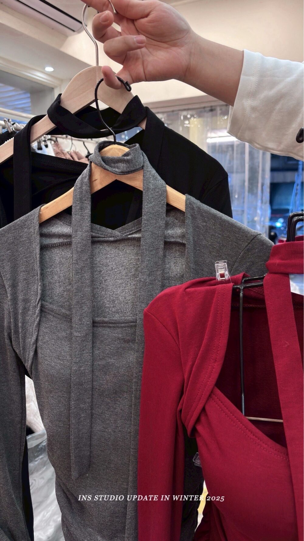 #3063姣好身材，系帶內刷毛側抓皺帶胸墊洋裝