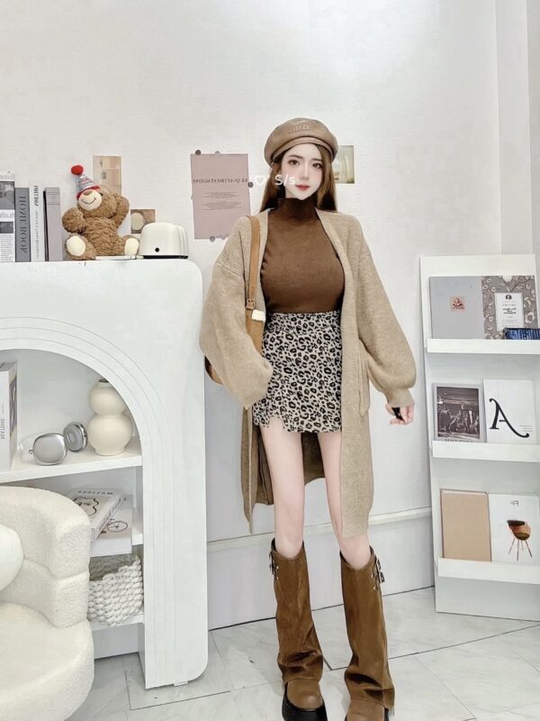 #51038 針織重磅長版口袋外罩單品