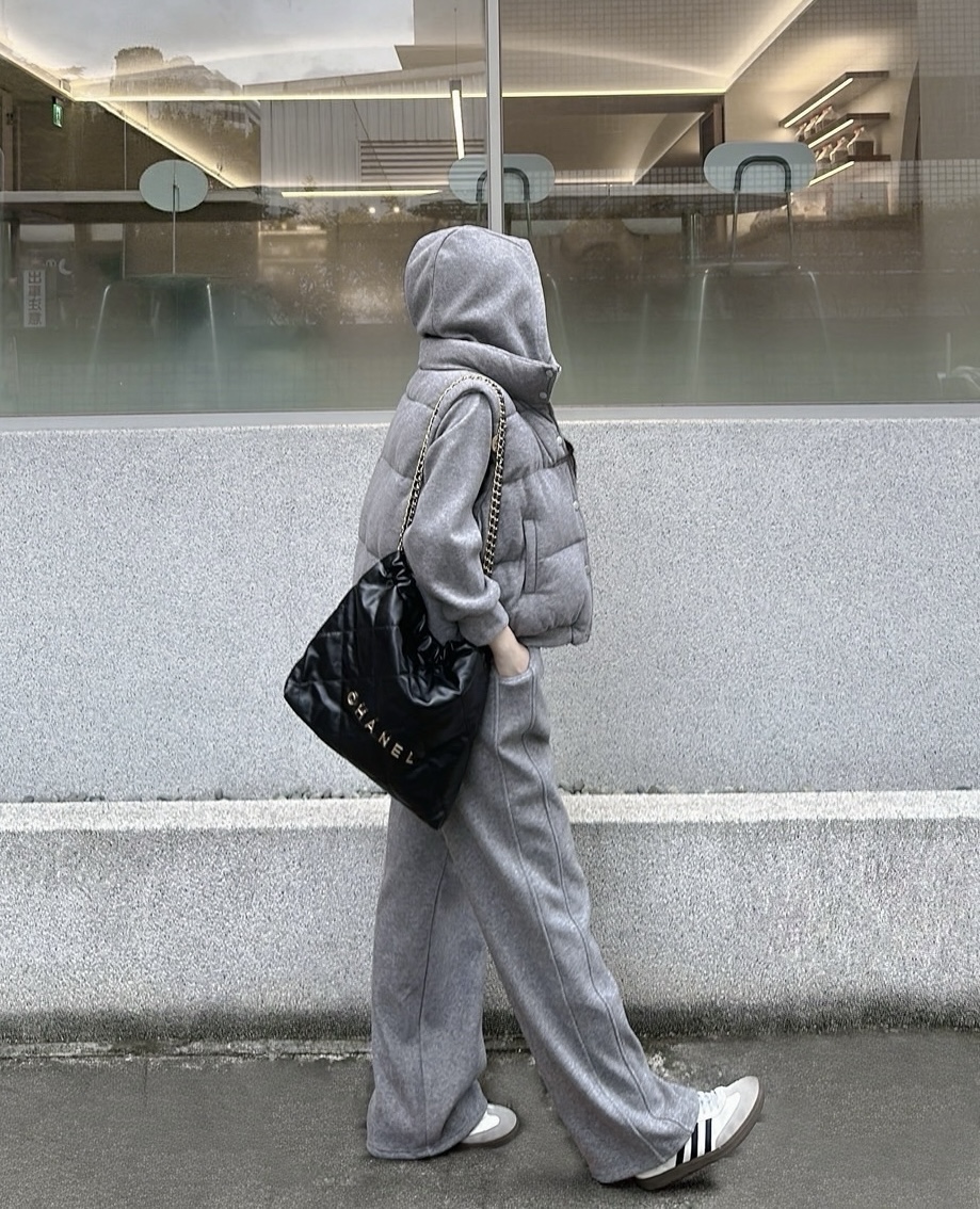 #1101-4連帽拉鍊內刷毛外套＋背心＋內刷毛長褲3件set