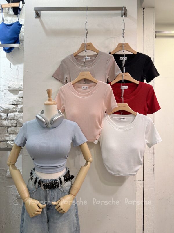 #6003 側抓皺圓領上衣