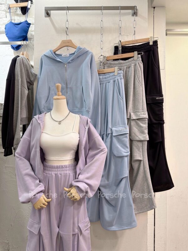 #3696工裝彎刀褲+外套（兩件套）