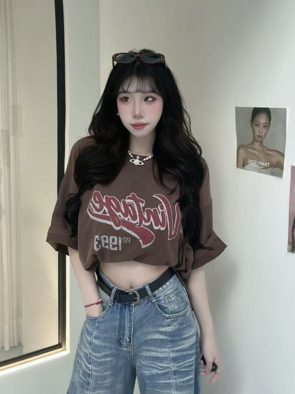 #8019-4 長版over size字母大T