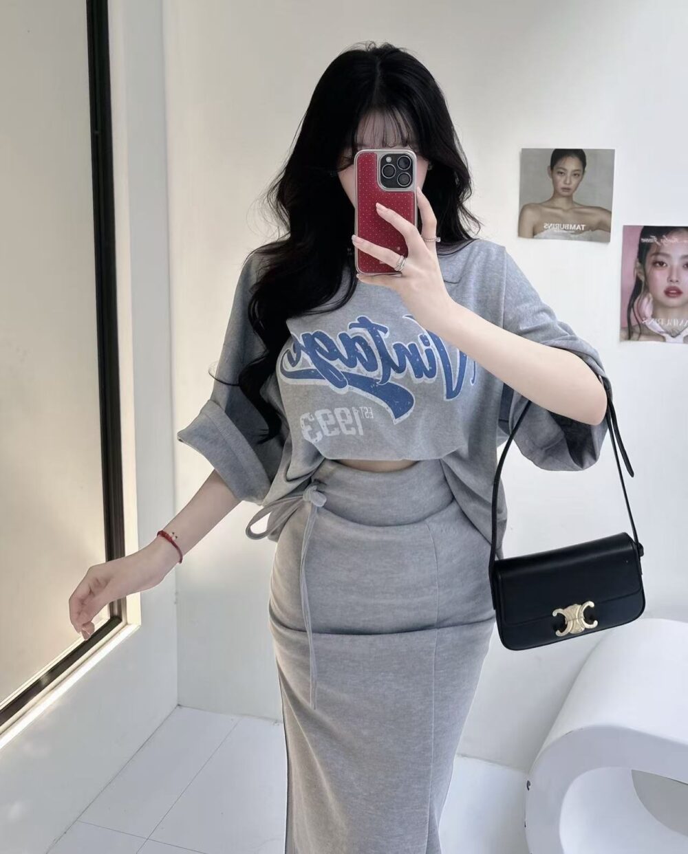 #8019-4 長版over size字母大T