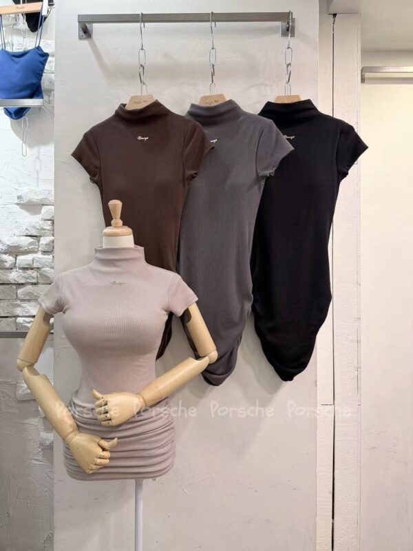 #7227 立領鐵牌包臀洋裝